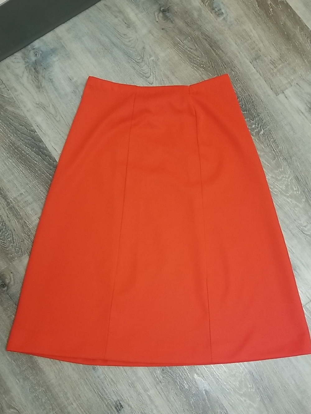 Vintage BRIGHT Orangey-red A-Line Women’s Skirt